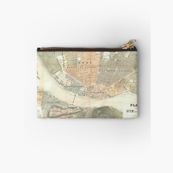 Item preview, Vintage Map of Budapest Hungary (1850) designed and sold by BravuraMedia.