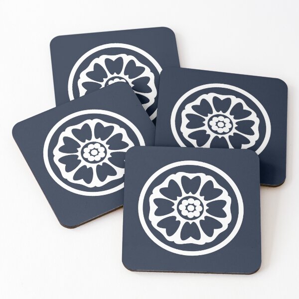 White Lotus Coasters (Set of 4)