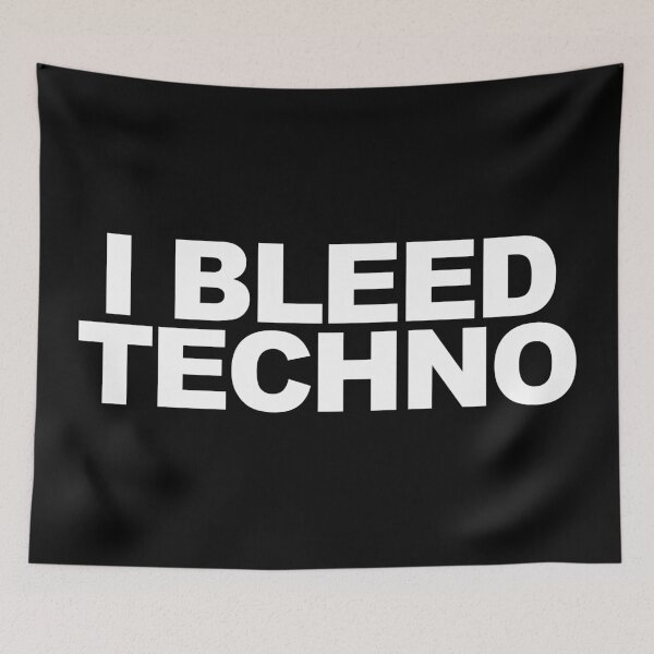 Item preview, I Bleed Techno designed and sold by Kyle Marno.