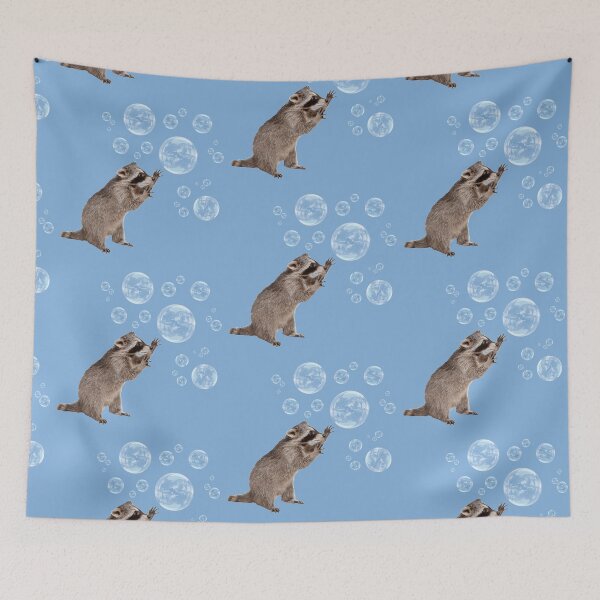 Item preview, Bubbles the Raccoon designed and sold by funhousejen.