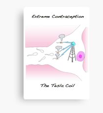 Extreme Contraception: The Tesla Coil Canvas Print