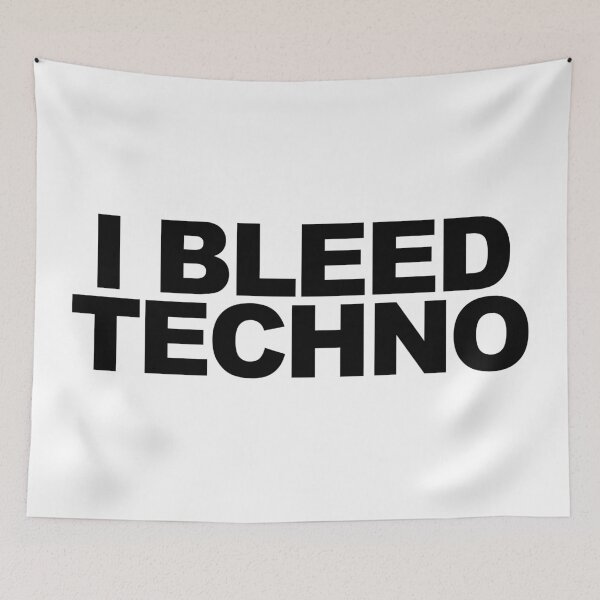 Item preview, I Bleed Techno designed and sold by Kyle Marno.
