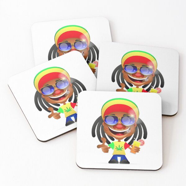 Item preview, Cool Reggae Guy With Drink, Dreadlocks, Sunglasses designed and sold by OfferHeat.