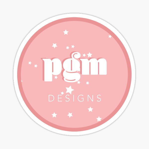 PGM Designs Logo Sticker
