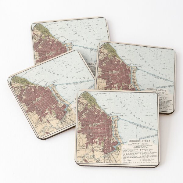 Item preview, Vintage Map of Buenos Aires Argentina (1904) designed and sold by BravuraMedia.
