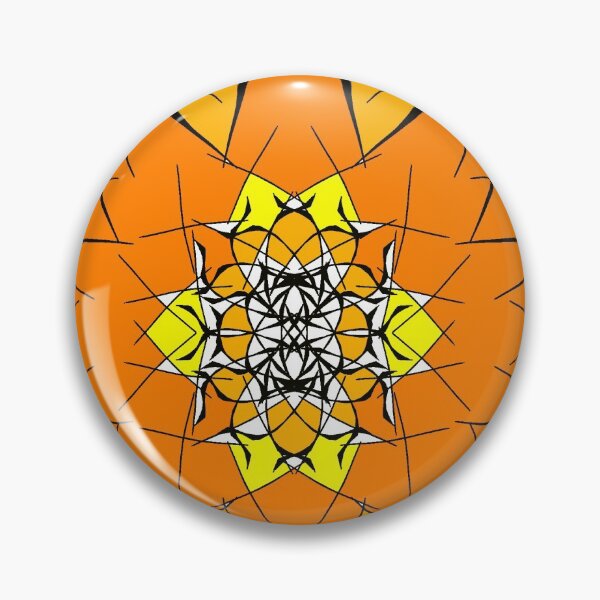 Item preview, Abstract orange flower designed and sold by Abstractlara.