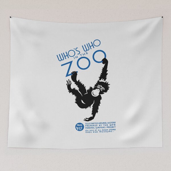 Item preview, Who’s Who In The Zoo -- Vintage WPA designed and sold by warishellstore.
