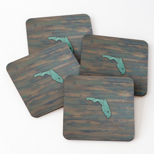 Item preview, Rustic Teal Florida Shape designed and sold by Jared Davies.