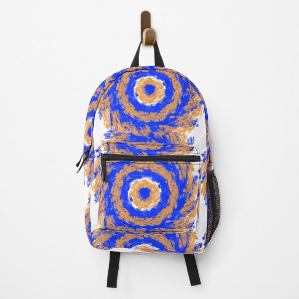 Item preview, Orange and blue abstract circle designed and sold by Abstractlara.