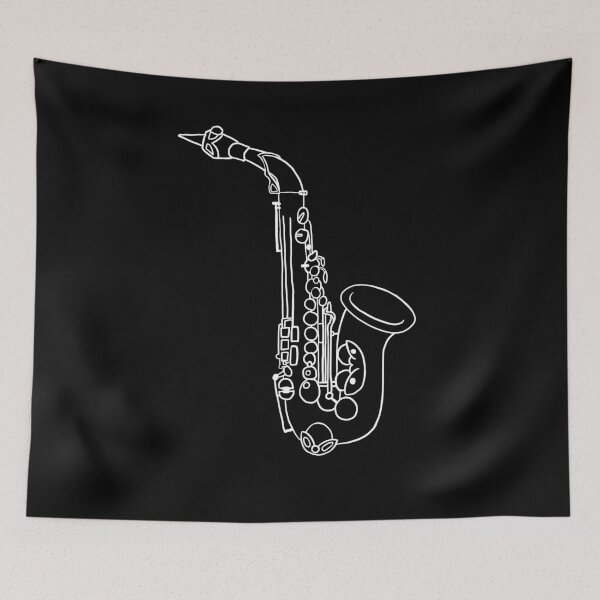 Item preview, Saxophone lines: dark version designed and sold by cu-b3.
