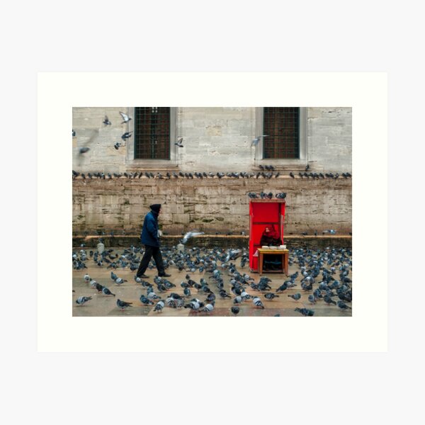 Outside the Yeni Camii - Istanbul Art Print