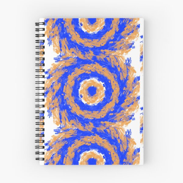 Item preview, Orange and blue abstract circle designed and sold by Abstractlara.