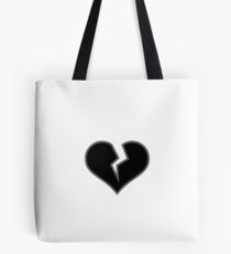 Bolsa de tela Corazón negro roto