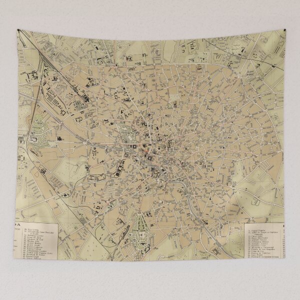 Item preview, Vintage Map of Bucharest Romania (1911) designed and sold by BravuraMedia.