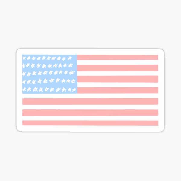 &ldquo;Pastel USA Flag&rdquo; Sticker by emmaajewell | Redbubble