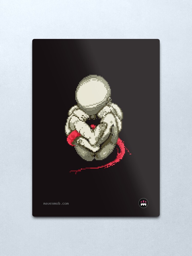 Alternate view of the digital womb Metal Print