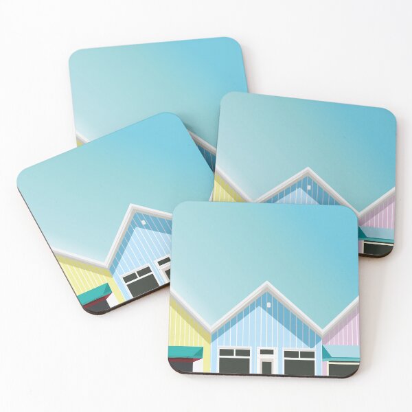 Item preview, Pastel beach hut tops designed and sold by Katy Hinkley.