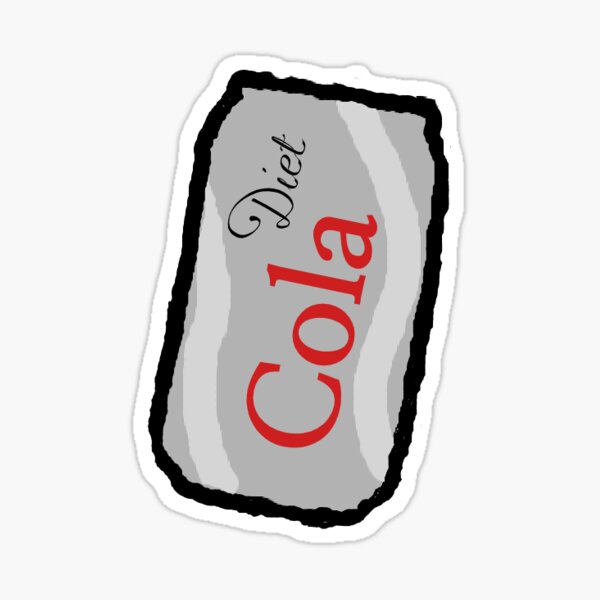 diet cola/soda cute trendy design Sticker