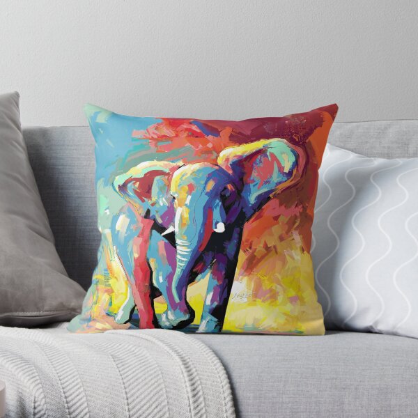 Elephant Throw Pillow