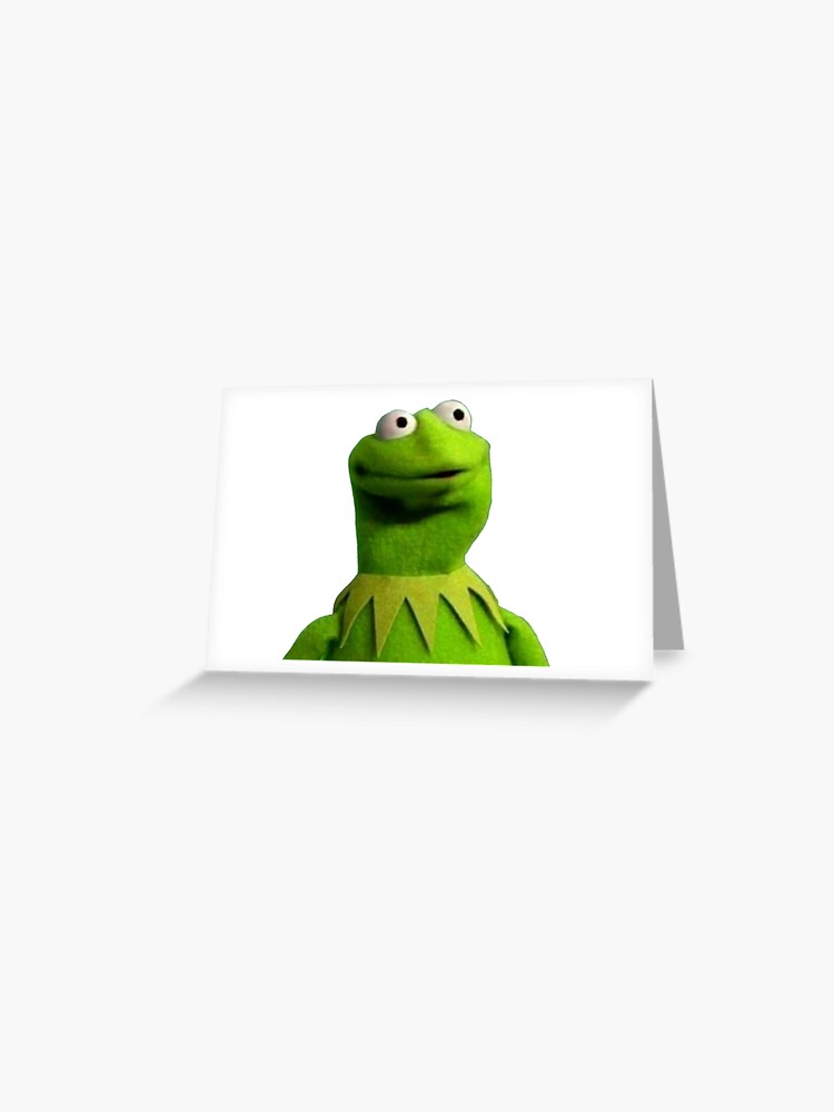 Lustiges Kermit Meme Grusskarte Von Zaynahl Redbubble