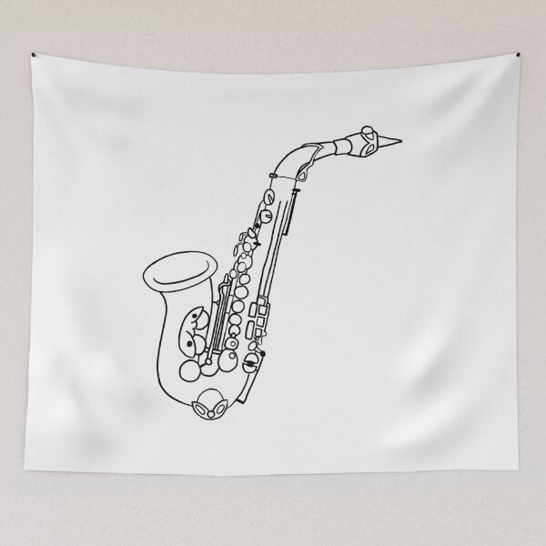 Item preview, Saxophone badge Line version designed and sold by cu-b3.