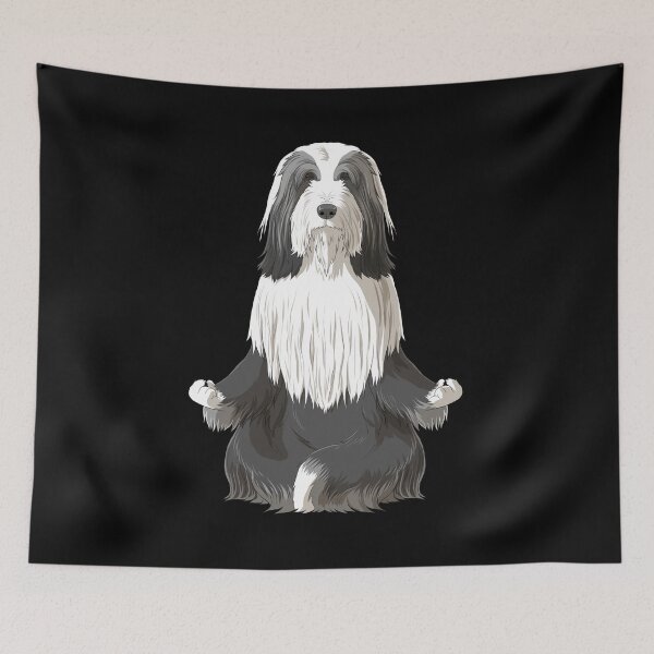 Item preview, Bearded Collie Dog meditate designed and sold by alwe-designs.