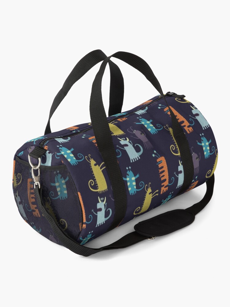 Alternate view of Secretly Vegetarian Monsters Duffle Bag
