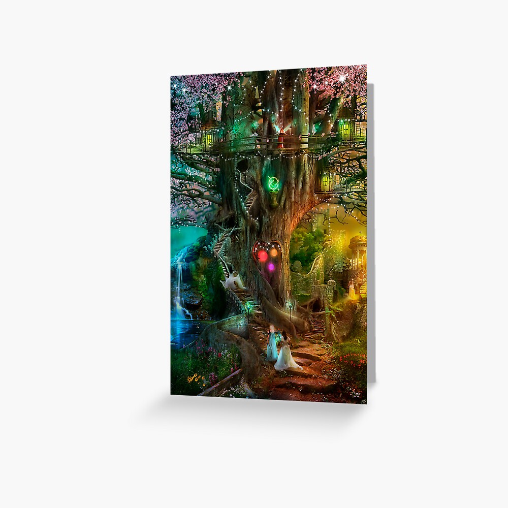 "The Dreaming Tree" Greeting Card for Sale by Foxfires Redbubble