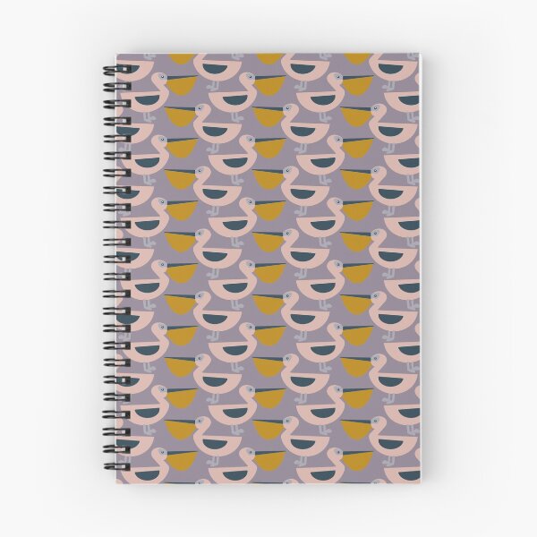 Item preview, Pelicans are fun - pink birds on lilac-grey designed and sold by susyrdesign.