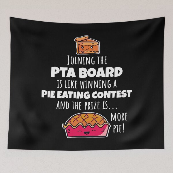 Item preview, Funny PTA Board Pie Eating Contest Quote, Cute PTA Mom Gift designed and sold by SVShare.