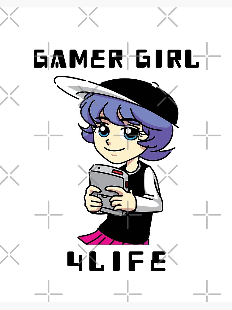 Gamer Girl 4 Life Gift For Gamers Girls Cool Girl Art Board Print By Tamgustam Redbubble - 4life fun roblox