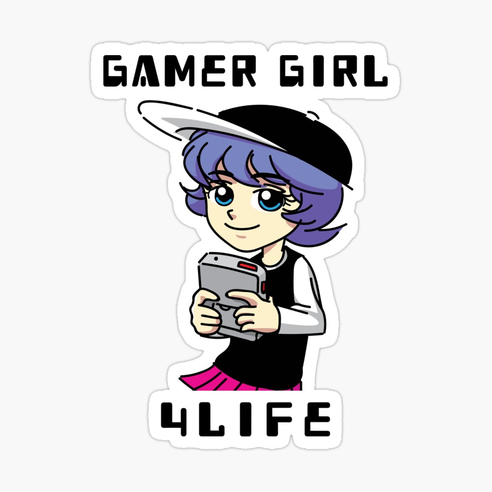 Gamer Girl 4 Life Gift For Gamers Girls Cool Girl Art Board Print By Tamgustam Redbubble - roblox 4life