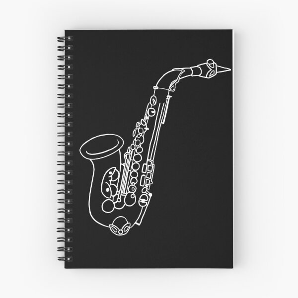Item preview, Saxophone badge white lines designed and sold by cu-b3.