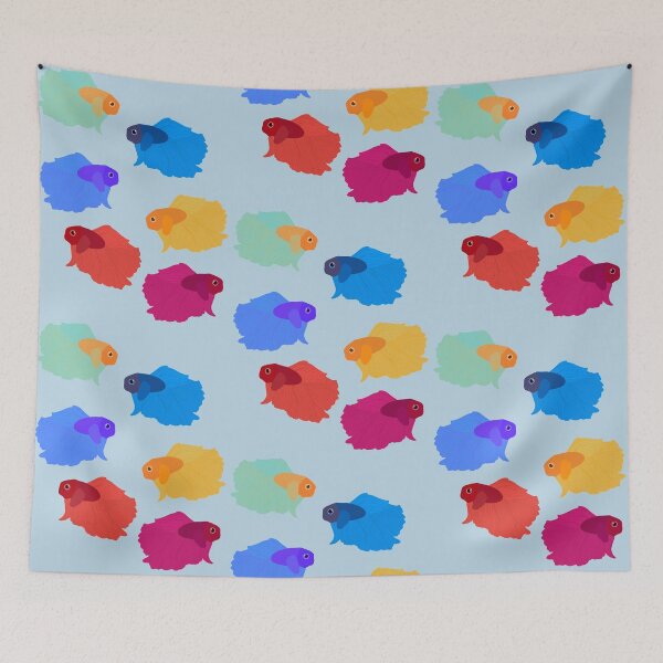 Item preview, Colorful beta fish  designed and sold by Sarahgranchelli.