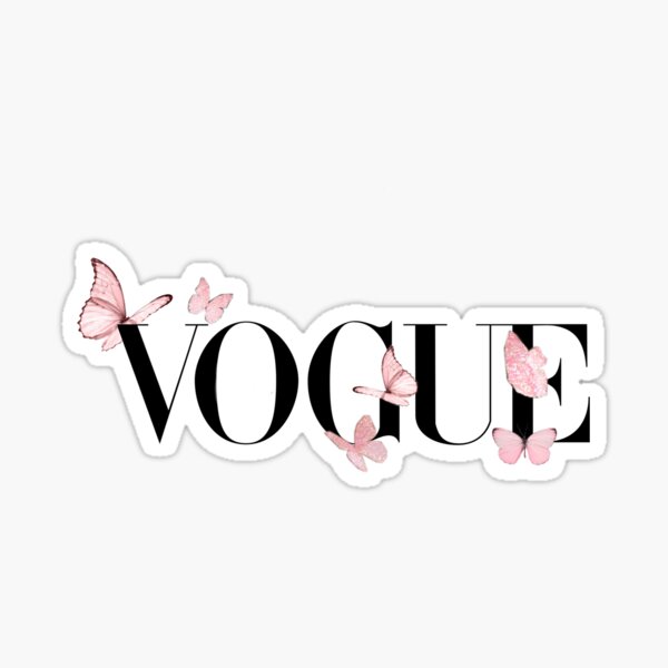 vogue aux papillons Sticker