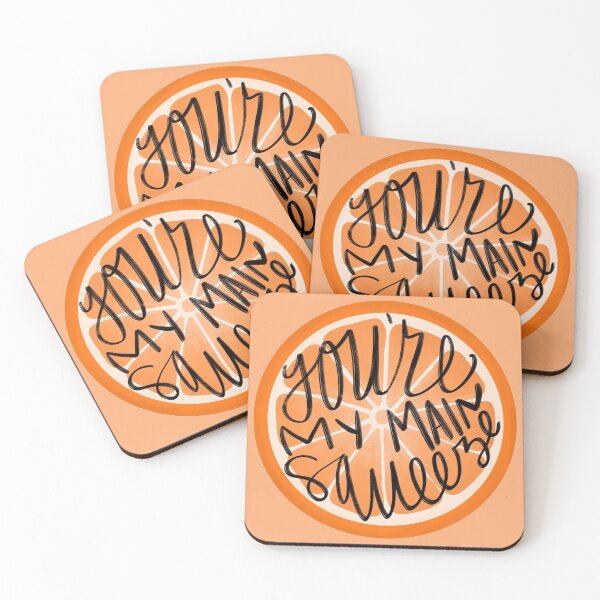 Item preview, You're My Main Squeeze - Orange Pun - Fruit Sticker designed and sold by moesiandco.