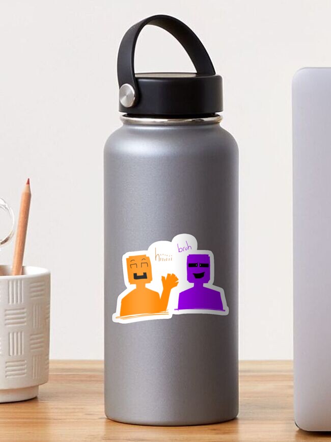 Hi Guy Or Bruh Guy Sticker By Lpartistic Redbubble