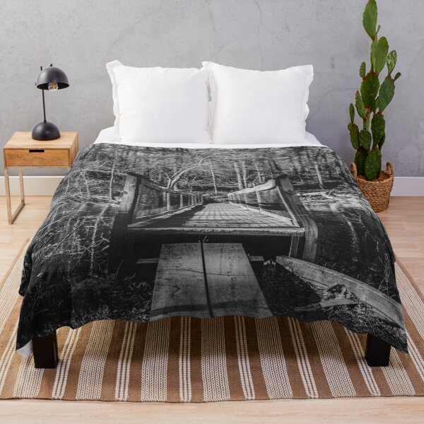 Item preview, Rocky Woods Bridge in Black and White designed and sold by Jesse Barnett.