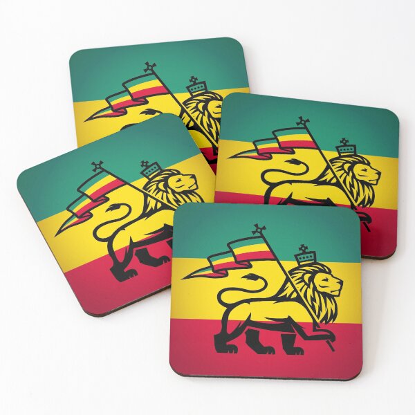 Item preview, Rasta Lion With Flag Marching in Green, Yellow, and Red designed and sold by OfferHeat.