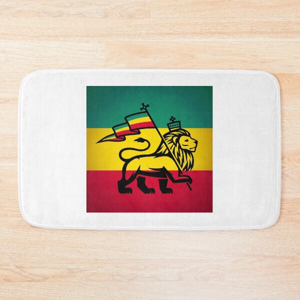 Item preview, Rasta Lion With Flag Marching in Green, Yellow, and Red designed and sold by OfferHeat.