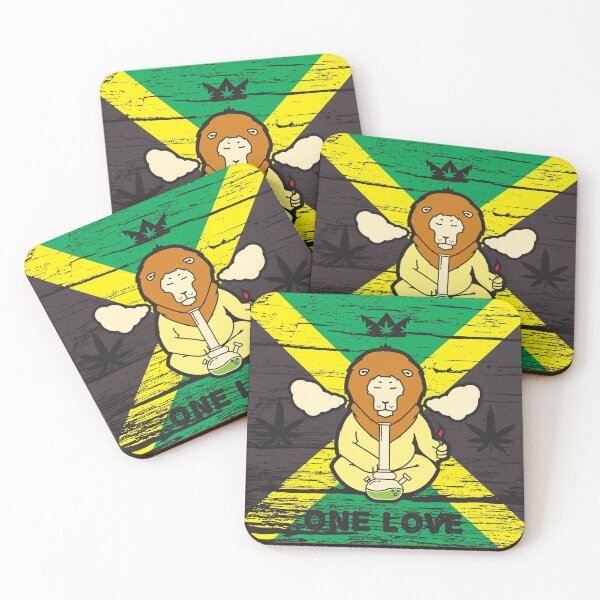 Item preview, Rasta Lion One Love With Smoke and Lighter designed and sold by OfferHeat.