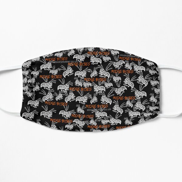 Midge Bytes Black Mask. Flat Mask