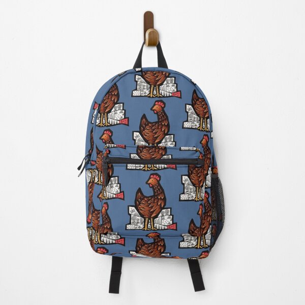 Item preview, Happy Hen in colour mosaic illustration designed and sold by Muna Zuberi.