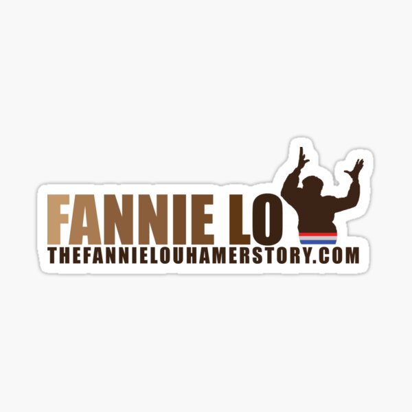 Fannie Lou Hamer with upraised hands of praise Sticker