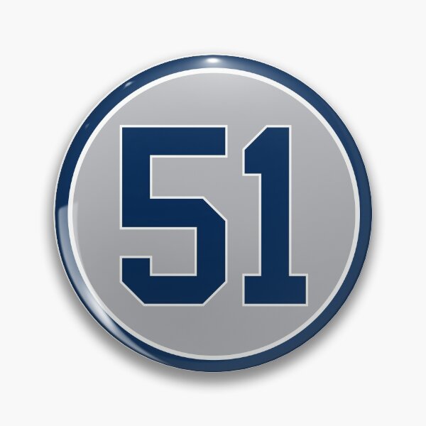 Item preview, Bernie Williams #51 Away Jersey Number designed and sold by StickBall.