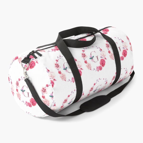 Item preview,  Floral and pink Initial Monogram g,rose gold lettre g with pink rose flower watercoler decoration designed and sold by bricoartv.