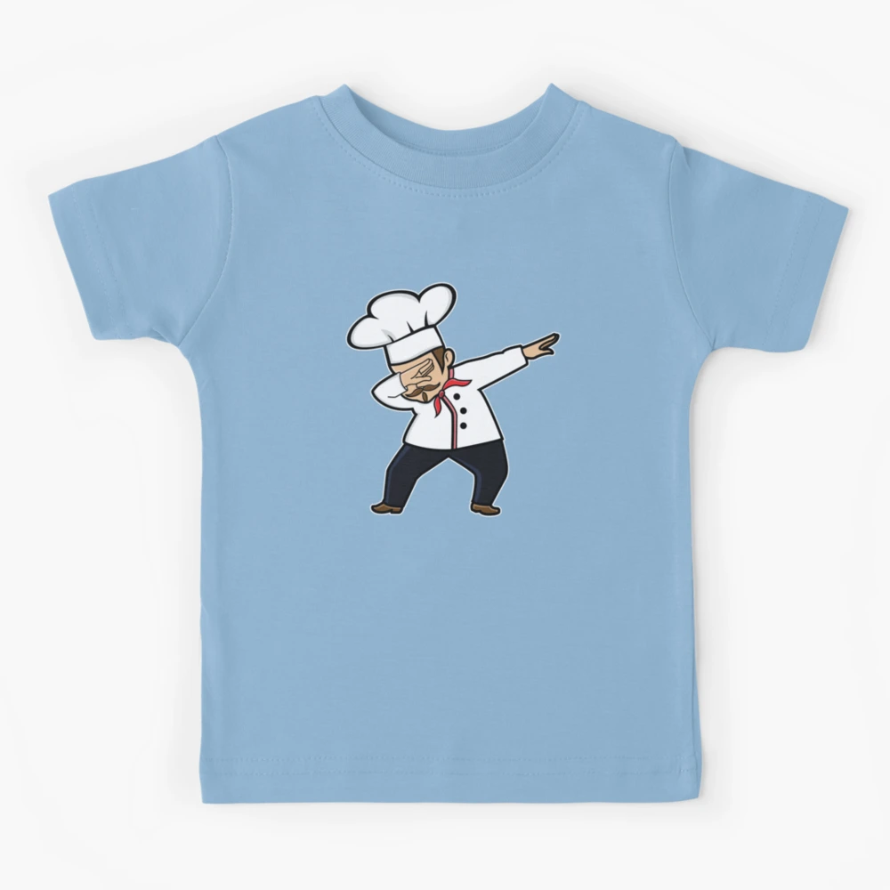 Funny Cute Dabbing Chef Gift Idea Kids T-Shirt by Haselshirt - Pixels