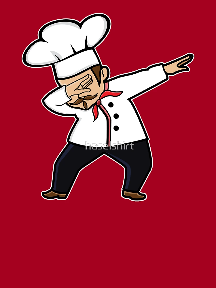 Funny Cute Dabbing Chef Gift Idea Kids T-Shirt by Haselshirt - Pixels