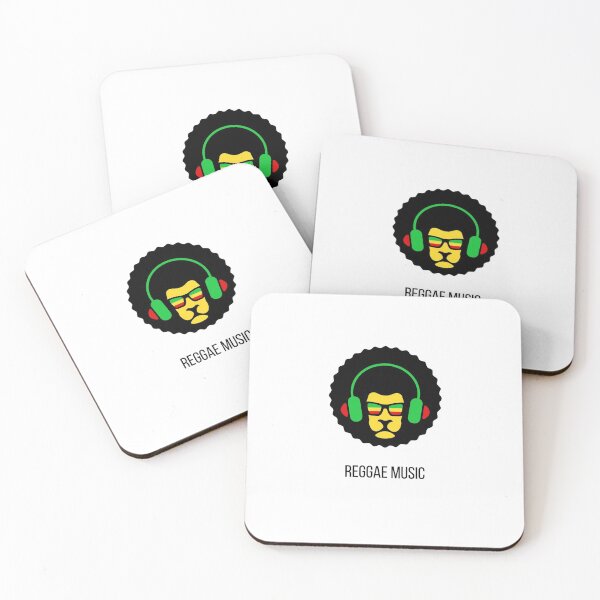 Item preview, Reggae Music With Rasta Lion Wearing Headphones designed and sold by OfferHeat.