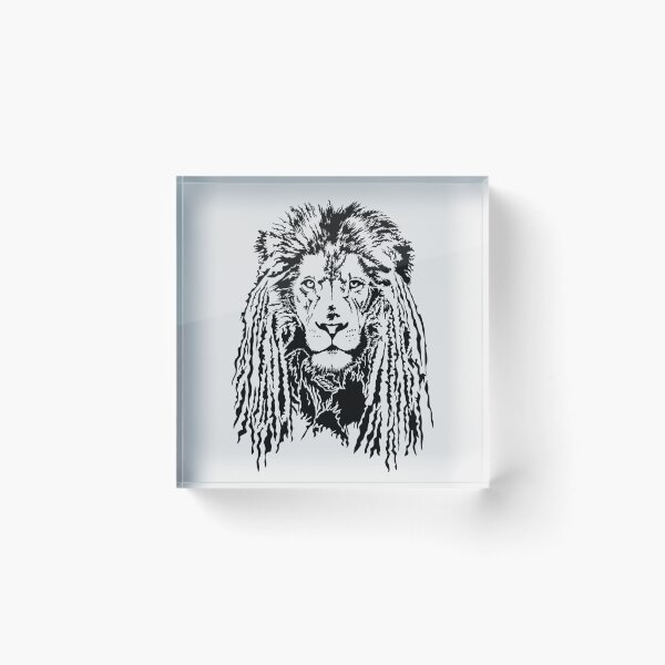 Item preview, Rasta Lion With Dreadlocks Staring in Black and White designed and sold by OfferHeat.